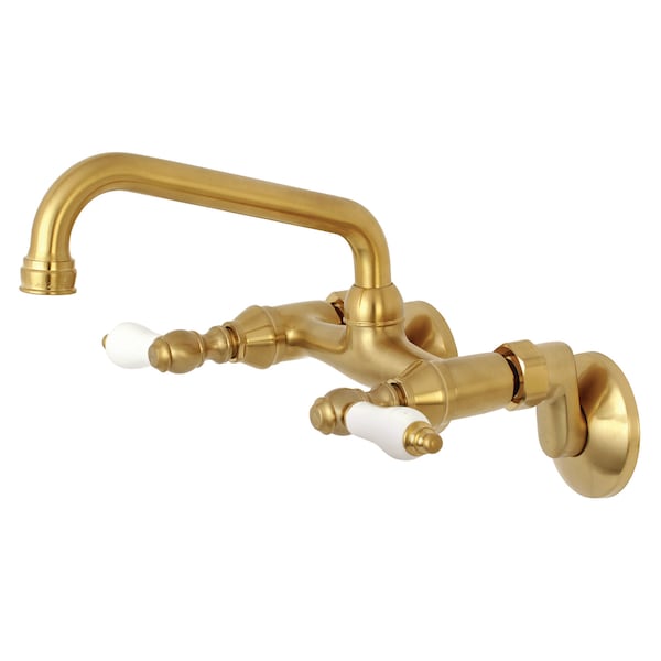 KS513SB 2-Handle Wall Mount Kitchen Faucet